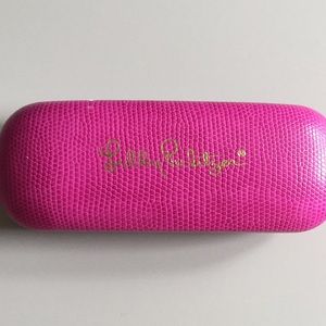Lilly Pulitzer clamshell hard Rye glass case
